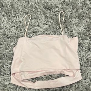 Light pink crop top